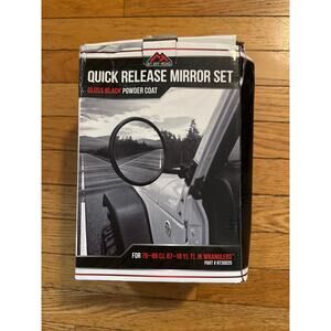RT Off-Road Quick Release Mirror Set Jeep CJ YJ TJ JK Wrangler 76-18 RT30020